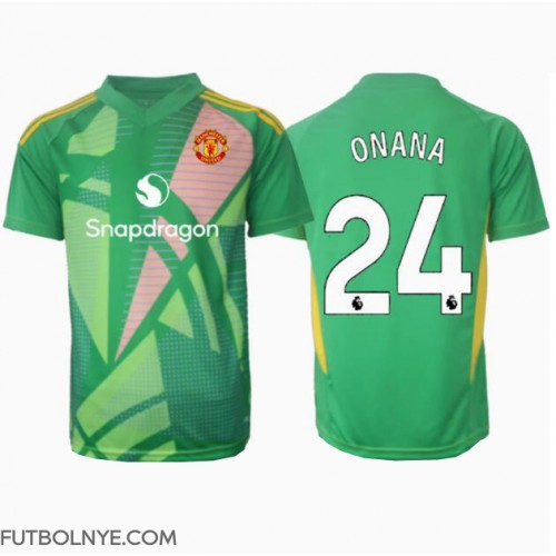 Camiseta Manchester United Andre Onana #24 Portero Tercera Equipación 2024-25 manga corta